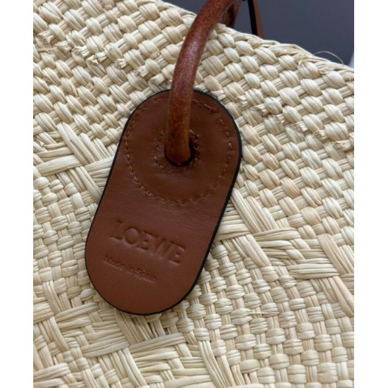 Top Replica Loewe Large Anagram Basket Bag, Coffee