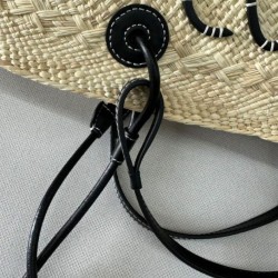 Super Clone Replica Loewe Large Anagram Basket Bag, Black Top Replica Loewe Large Anagram Basket Bag, Black