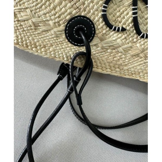 Top Replica Loewe Large Anagram Basket Bag, Black