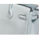 Super Clone Replica Hermes Birkin Bag 25cm/30cm Light Blue Clemence Silver Hardware Top Replica Hermes Birkin Bag 25cm/30cm Light Blue Clemence Silver Hardware
