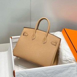 Top Replica Hermes Birkin Bag 25cm/30cm Camel Clemence Gold Hardware
