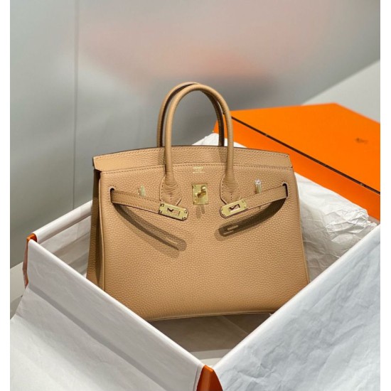 Super Clone Replica Hermes Birkin Bag 25cm/30cm Camel Clemence Gold Hardware Top Replica Hermes Birkin Bag 25cm/30cm Camel Clemence Gold Hardware