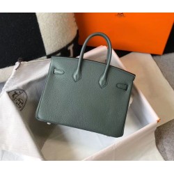 Super Clone Replica Hermes Birkin Bag 25cm/30cm Almond Green Clemence Gold Hardware Top Replica Hermes Birkin Bag 25cm/30cm Almond Green Clemence Gold Hardware
