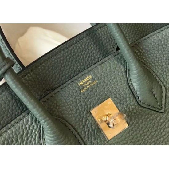 Super Clone Replica Hermes Birkin Bag 25cm/30cm Almond Green Clemence Gold Hardware Top Replica Hermes Birkin Bag 25cm/30cm Almond Green Clemence Gold Hardware