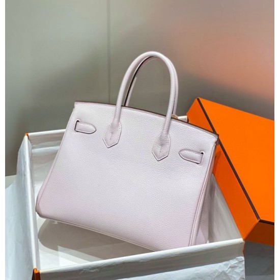 Super Clone Replica Hermes Birkin Bag 25cm/30cm Pink Clemence Silver Hardware Top Replica Hermes Birkin Bag 25cm/30cm Pink Clemence Silver Hardware