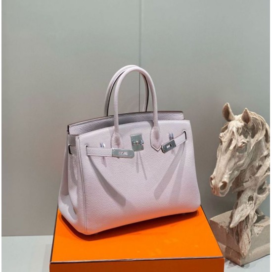 Super Clone Replica Hermes Birkin Bag 25cm/30cm Pink Clemence Silver Hardware Top Replica Hermes Birkin Bag 25cm/30cm Pink Clemence Silver Hardware