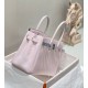 Super Clone Replica Hermes Birkin Bag 25cm/30cm Pink Clemence Silver Hardware Top Replica Hermes Birkin Bag 25cm/30cm Pink Clemence Silver Hardware