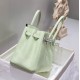 Super Clone Replica Hermes Birkin Bag 25cm/30cm Light Green Clemence Silver Hardware Top Replica Hermes Birkin Bag 25cm/30cm Light Green Clemence Silver Hardware