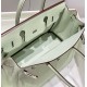 Super Clone Replica Hermes Birkin Bag 25cm/30cm Light Green Clemence Silver Hardware Top Replica Hermes Birkin Bag 25cm/30cm Light Green Clemence Silver Hardware