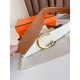 Top Replica Hermes Luck 38MM Reversible Belt with Gold Epsom Buckle
