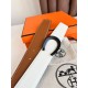Top Replica Hermes Luck 38MM Reversible Belt with Black Epsom Buckle