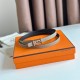 Top Replica Hermes Ancre 13MM Women's Reversible Belt in Epsom Gray