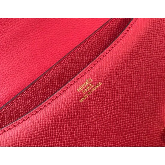 Top Replica Hermes Constance MM Bag 24cm Red Epsom