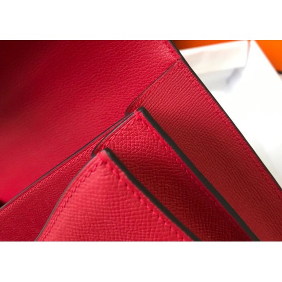 Top Replica Hermes Constance MM Bag 24cm Red Epsom