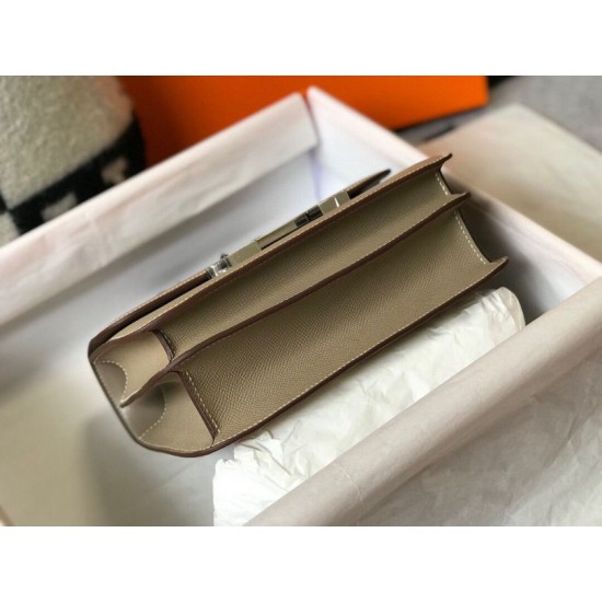 Top Replica Hermes Constance MM Bag 24cm Grey Epsom
