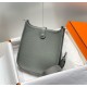 Top Replica Hermes Evelyne III TPM Gray Clemence Bag