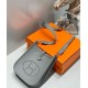Top Replica Hermes Evelyne III TPM Gray Clemence Bag