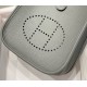 Top Replica Hermes Evelyne III TPM Gray Clemence Bag