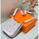 Top Replica Hermes Evelyne III TPM Pale Mauve Clemence Bag