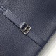 Top Replica Hermes Halzan 25 Dark Blue Clemence Bag