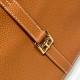 Top Replica Hermes Halzan 25 brown bag Clemence
