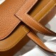 Top Replica Hermes Halzan 25 brown bag Clemence