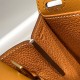 Top Replica Hermes Halzan 25 brown bag Clemence