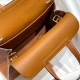 Top Replica Hermes Halzan 25 brown bag Clemence