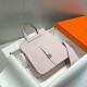 Top Replica Hermes Halzan 25 Light Purple Clemence Bag