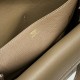 Top Replica Hermes Halzan 25 greyish brown clemence bag