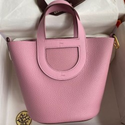 Top Replica Hermes In The Loop 18 Handmade Clemence Bag Black