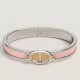 Top Replica Hermes Mini Clic Anchor Chain Bracelet Pink