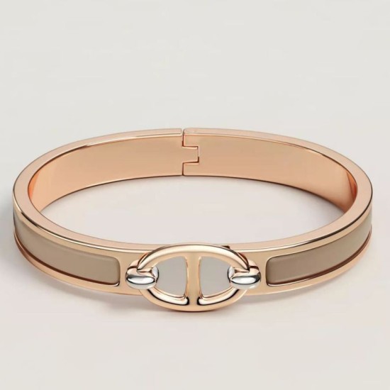 Top Replica Hermes Mini Clic Anchor Chain Bracelet Sand