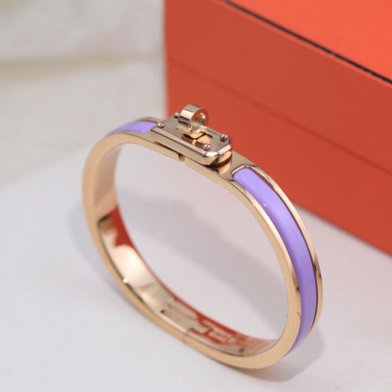 Top Replica Hermes Mini Clic Kelly Bracelet Purple
