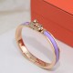 Top Replica Hermes Mini Clic Kelly Bracelet Purple