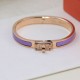 Top Replica Hermes Mini Clic Kelly Bracelet Purple