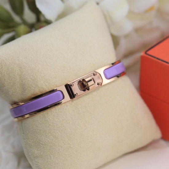 Top Replica Hermes Mini Clic Kelly Bracelet Purple