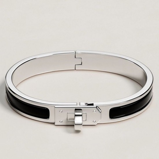 Top Replica Hermes Mini Clic Kelly Bracelet Black