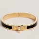 Top Replica Hermes Mini Clic Kelly Bracelet Black