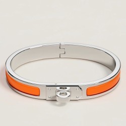 Top Replica Hermes Mini Clic Kelly Bracelet Orange