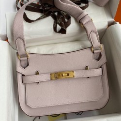 Top Replica Hermes Jypsiere Mini Light Mauve Calfskin Bag