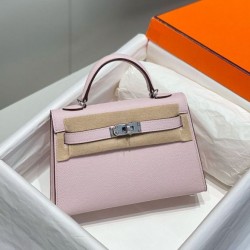 Super Clone Replica Hermes Kelly Mini II Bag Pale Mauve Epsom with Gold Hardware Top Replica Hermes Kelly Mini II Bag Pale Mauve Epsom with Gold Hardware