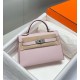 Super Clone Replica Hermes Kelly Mini II Bag Pale Mauve Epsom with Gold Hardware Top Replica Hermes Kelly Mini II Bag Pale Mauve Epsom with Gold Hardware