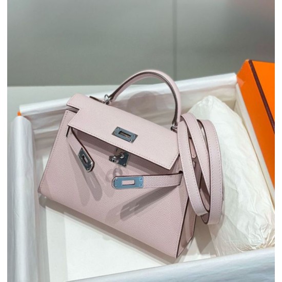 Super Clone Replica Hermes Kelly Mini II Bag Pale Mauve Epsom with Gold Hardware Top Replica Hermes Kelly Mini II Bag Pale Mauve Epsom with Gold Hardware