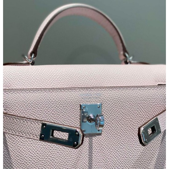 Super Clone Replica Hermes Kelly Mini II Bag Pale Mauve Epsom with Gold Hardware Top Replica Hermes Kelly Mini II Bag Pale Mauve Epsom with Gold Hardware