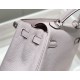 Super Clone Replica Hermes Kelly 20cm/25cm Bag in Pale Mauve with Silver Hardware Top Replica Hermes Kelly 20cm/25cm Bag in Pale Mauve with Silver Hardware