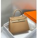 Super Clone Replica Hermes Kelly 20cm/25cm Bag in Brown Clemence Top Replica Hermes Kelly 20cm/25cm Bag in Brown Clemence