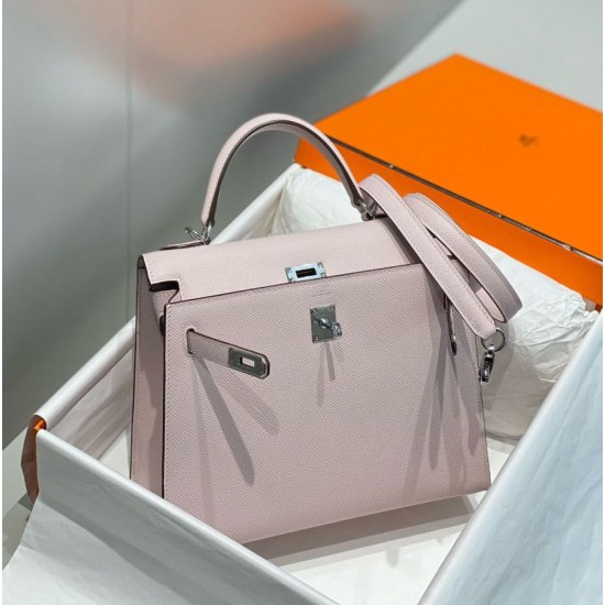 Super Clone Replica Hermes Kelly 25cm Bag in Pink Epsom Top Replica Hermes Kelly 25cm Bag in Pink Epsom