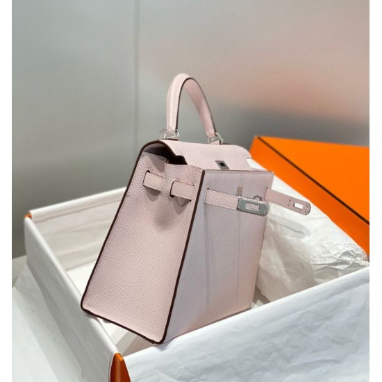 Super Clone Replica Hermes Kelly 25cm Bag in Pink Epsom Top Replica Hermes Kelly 25cm Bag in Pink Epsom