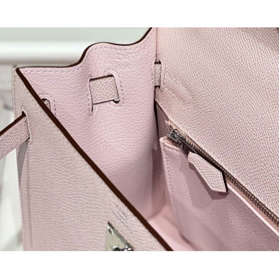 Super Clone Replica Hermes Kelly 25cm Bag in Pink Epsom Top Replica Hermes Kelly 25cm Bag in Pink Epsom